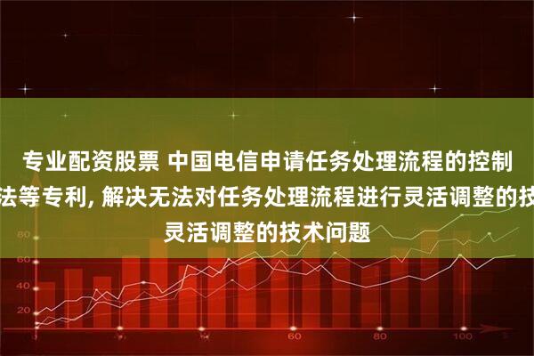 专业配资股票 中国电信申请任务处理流程的控制处理方法等专利, 解决无法对任务处理流程进行灵活调整的技术问题