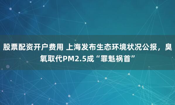 股票配资开户费用 上海发布生态环境状况公报，臭氧取代PM2.5成“罪魁祸首”